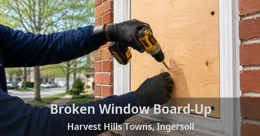 Broken Window Board-Up Harvest Hills Towns, Ingersoll - ON