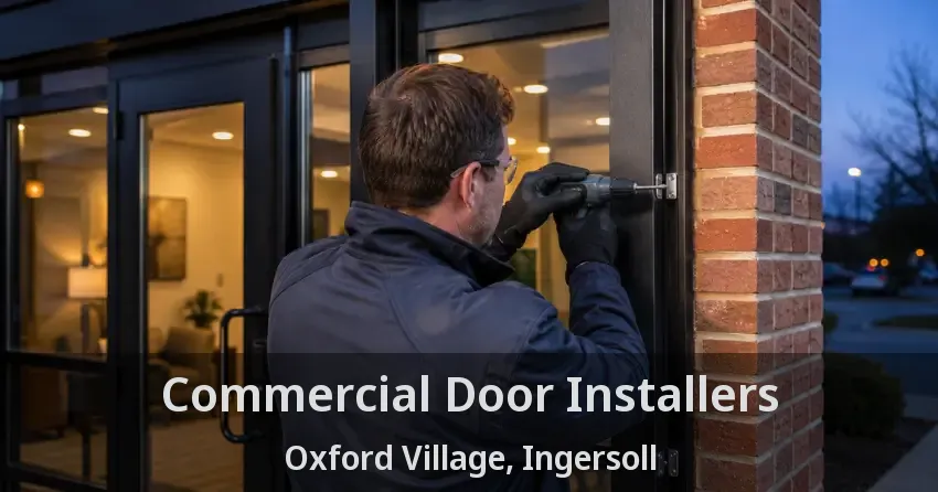 Commercial Door Installers Oxford Village, Ingersoll - ON