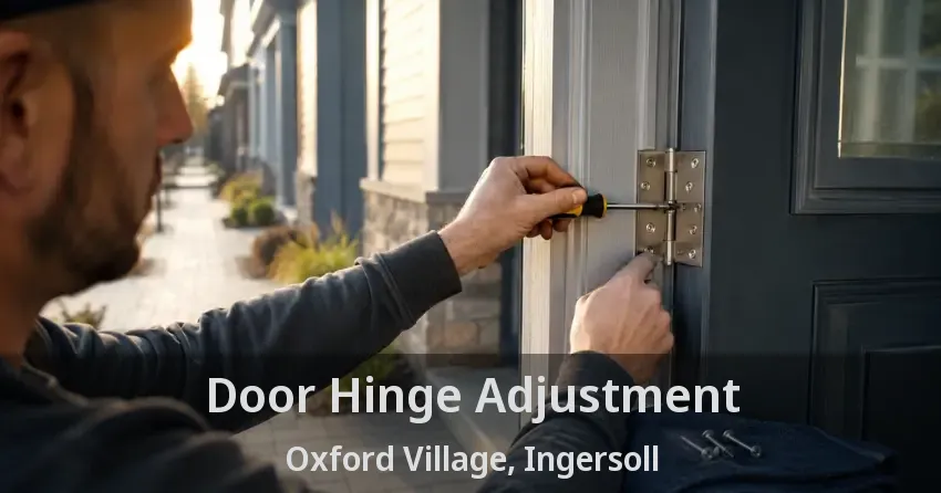 Door Hinge Adjustment Oxford Village, Ingersoll - ON