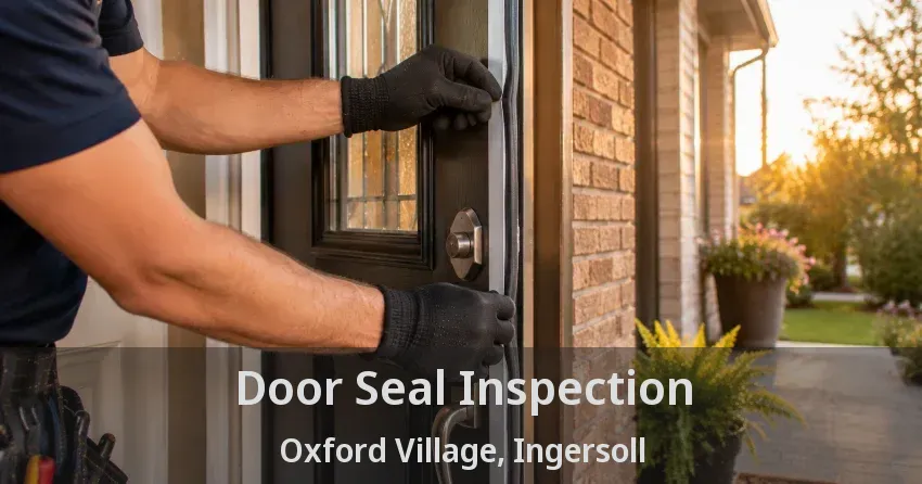 Door Seal Inspection Oxford Village, Ingersoll - ON