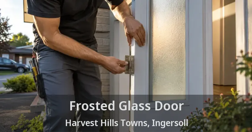 Frosted Glass Door Harvest Hills Towns, Ingersoll - ON