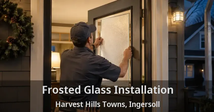 Frosted Glass Installation Harvest Hills Towns, Ingersoll - ON