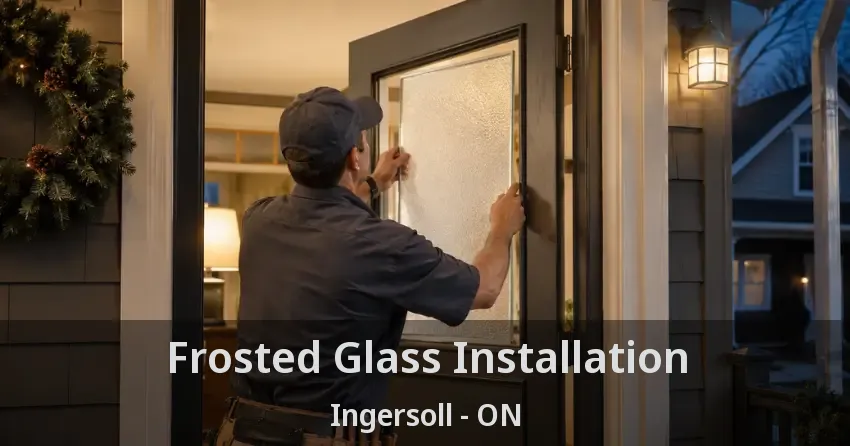 Frosted Glass Installation Ingersoll - ON