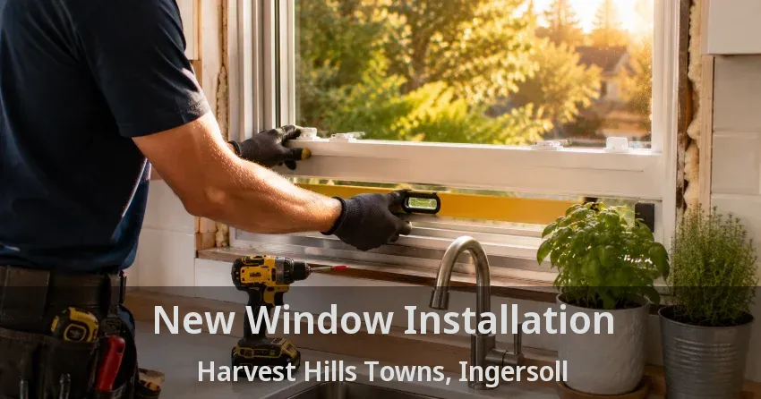 New Window Installation Harvest Hills Towns, Ingersoll - ON