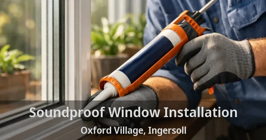 Soundproof Window Installation Oxford Village, Ingersoll - ON