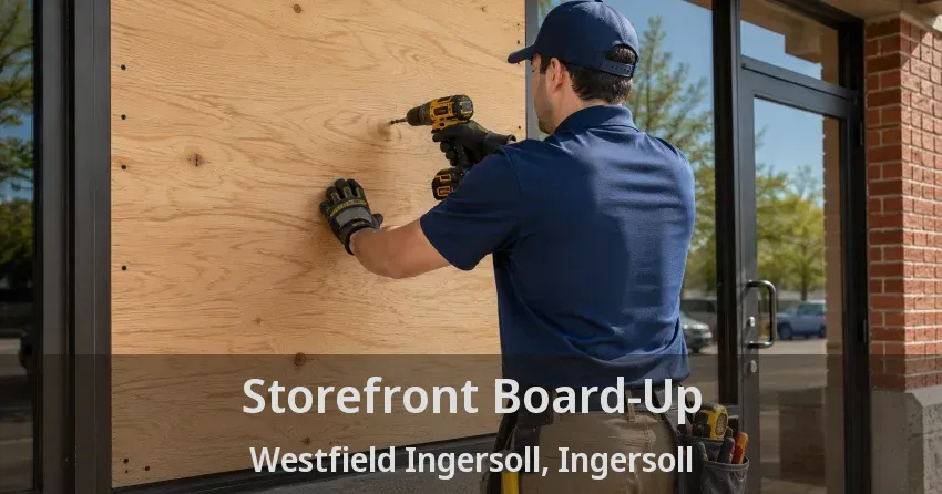 Storefront Board-Up Westfield Ingersoll, Ingersoll - ON