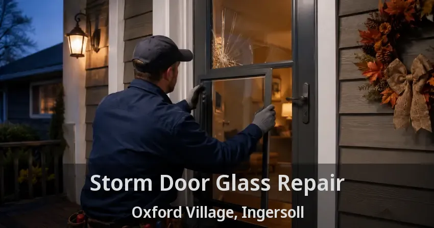 Storm Door Glass Repair Oxford Village, Ingersoll - ON