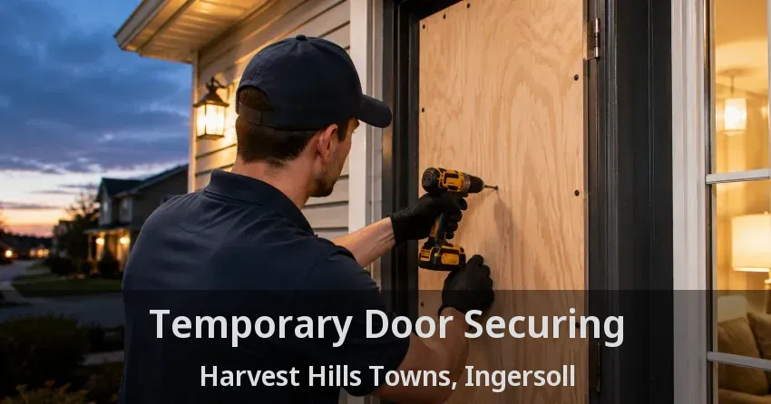 Temporary Door Securing Harvest Hills Towns, Ingersoll - ON