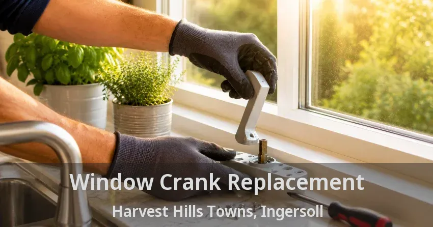 Window Crank Replacement Harvest Hills Towns, Ingersoll - ON