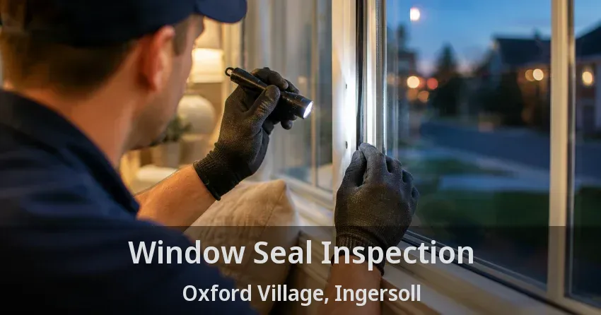 Window Seal Inspection Oxford Village, Ingersoll - ON