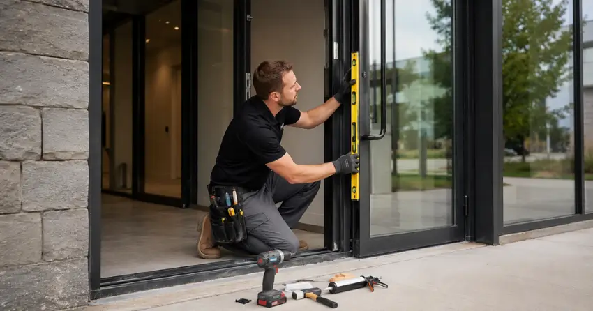 commercial glass door frame installation Harvest Hills Towns, Ingersoll