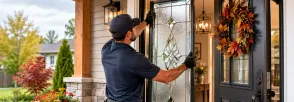 Decorative Glass Installation Harvest Hills Towns, Ingersoll